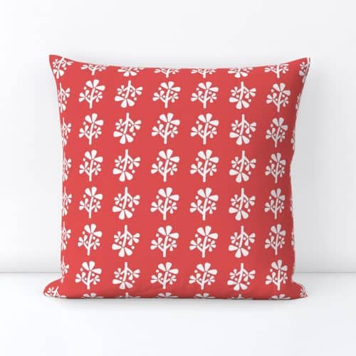 Seamless pattern design cushion coral
